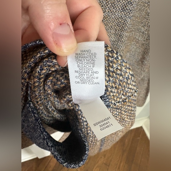 J Jill Sweater Blazer | Neutral Marled Knit | Size Large Cozy Fall Perfection - Picture 9 of 9